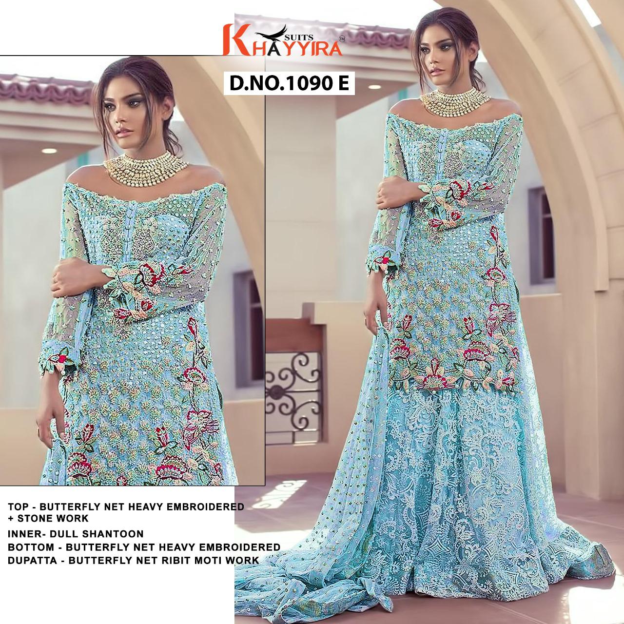 PAKISTANI SUITS D NO 1090E BY KHAYYIRA